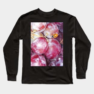 LadyBug on Grapes Long Sleeve T-Shirt